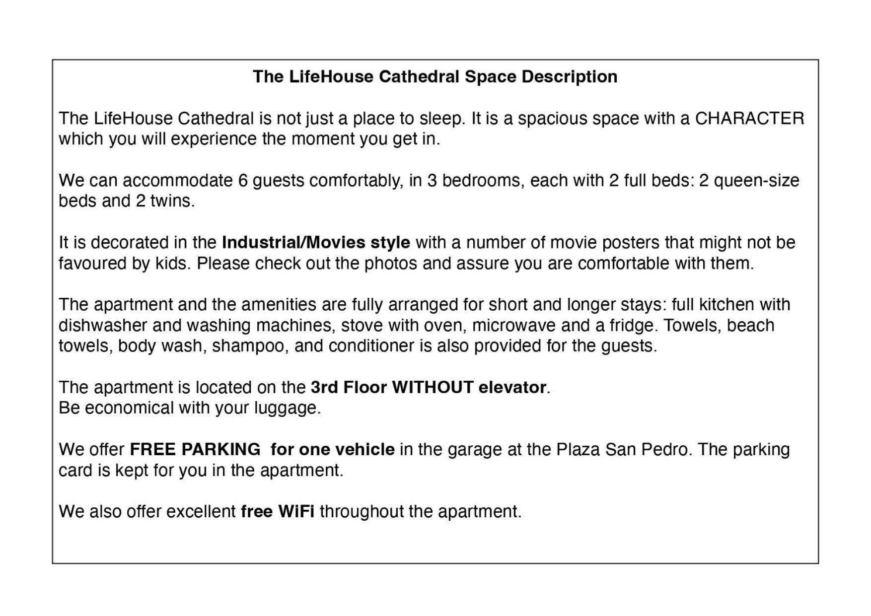Lifehouse Cathedral * Free Parking* Superiorwifi* Lägenhet Almería Exteriör bild